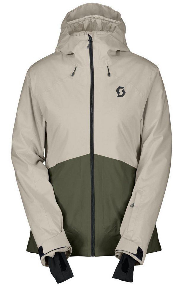 Scott Skijacke SCO Jacket W's Ultimate Dryo 10 dust white/douglas green von Scott