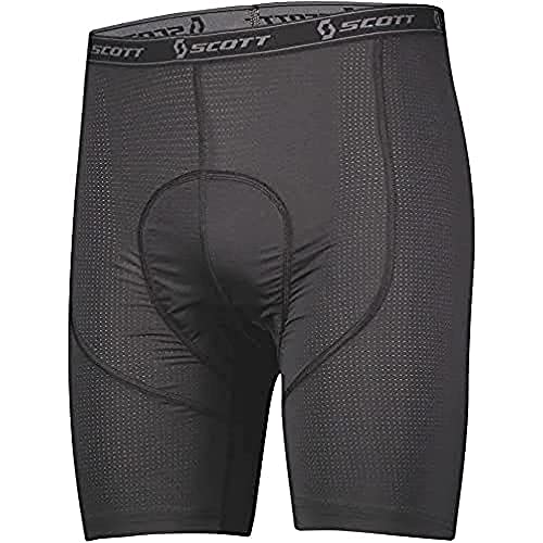 Scott M Trail Underwear + Shorts Schwarz - Klassische gepolsterte Herren Radsport Baselayer Shorts, Größe M - Farbe Blac von Scott