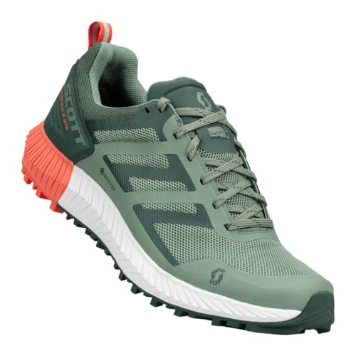 Scott W Kinabalu 2 GTX Shoe Grün, Damen Gore-Tex Laufschuh, Größe EU 38 - Farbe Frost Green - Coral Pink von Scott