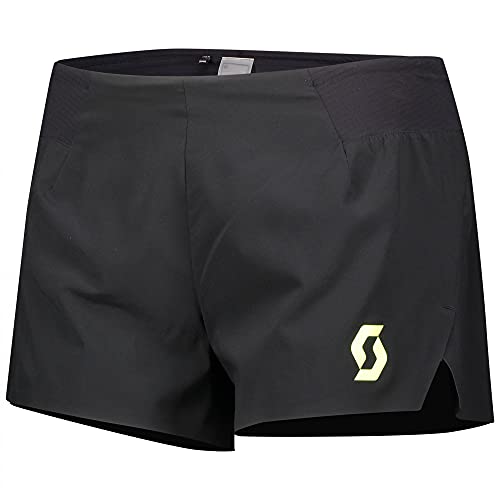Scott W RC Run Split Shorts Schwarz, Damen Hose, Größe L - Farbe Black - Yellow von SCOTT