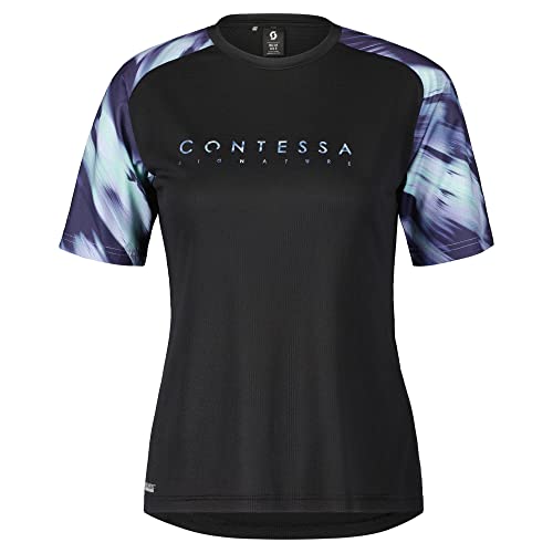 Scott W Trail Contessa Sign. S/sl Shirt Schwarz - Polartec Technisches kühlendes Damen Polartec Delta™ Mountainbike Ku von Scott