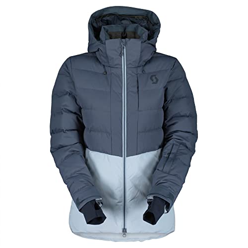 Scott W Ultimate Warm Jacket Colorblock - Daunen Isolierte wasserdichte Damen Skijacke, Größe L - Farbe Metal Blue - Gla von Scott