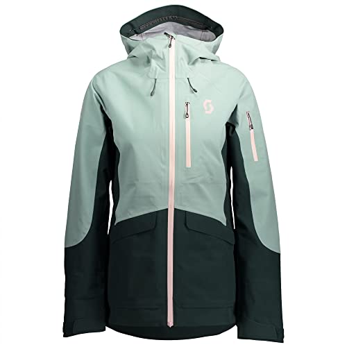 Scott W Vertic 3l Jacket Colorblock-Grün, Damen Anoraks, Größe XS - Farbe Tree Green - Fog Green von Scott