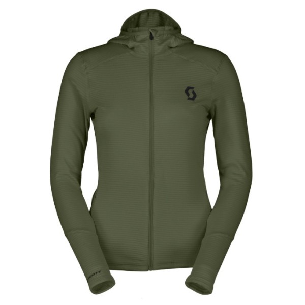 Scott - Women's Hoody Defined Light - Fleecejacke Gr L oliv von Scott