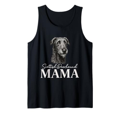 Schottischer Deerhound Mama Tank Top von Scottish Deerhound Mom