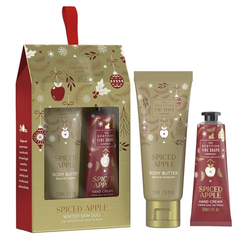 Scottish Fine Soaps Spiced Apple 2024 Winter Skin Duo - Body Butter & Handcreme Geschenkset von Scottish Fine Soaps