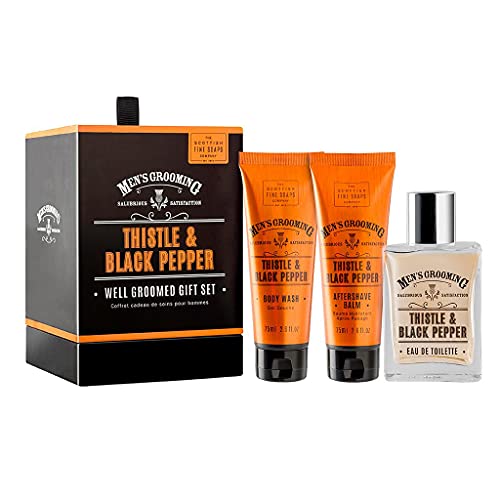 Scottish Fine Soaps Thistle & Black Pepper Well Groomed Gift Set von Scottish Fine Soaps