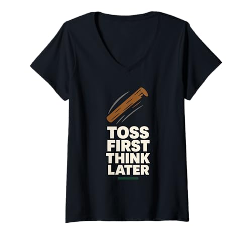 Damen Highland Games Caber Tosser Clan Pride Schottland Stärke T-Shirt mit V-Ausschnitt Damen Highland Games Caber Tosser Clan Pride Schottland Stärke T-Shirt mit V-Ausschnitt von Scottish Heritage Heavy Athletics Funny Fan Crew