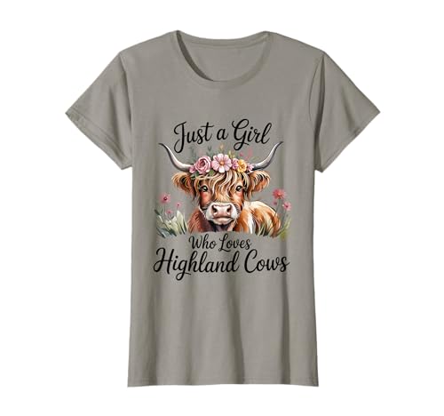 Nur EIN Mädchen, das Hochlandkühe liebt T-Shirt Nur EIN Mädchen, das Hochlandkühe liebt T-Shirt von Scottish Highland Cow Scotland Animal