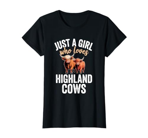 Nur EIN Mädchen, das Hochlandkühe liebt T-Shirt Nur EIN Mädchen, das Hochlandkühe liebt T-Shirt von Scottish Highland Cow Scotland Animal