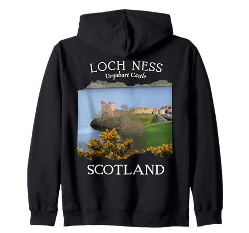 Atemberaubendes Urquhart Castle Loch Ness Schottland Souvenir Damen Kapuzenjacke Atemberaubendes Urquhart Castle Loch Ness Schottland Souvenir Damen Kapuzenjacke von Scottish Irish Ancestry for the Family Nessie Myth