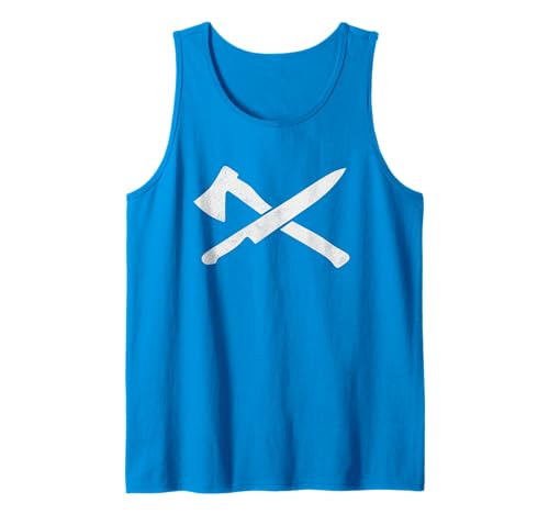 Schottisches Messer und Axt für Damen und Herren Tank Top von Scottish Knife and Axe Tee