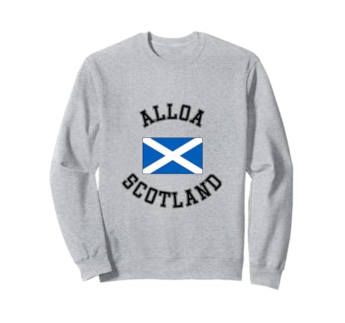 Alloa Schottland-Flagge, geeignet für Kinder, Männer, Frauen Sweatshirt von Scottish Pride Scottish Flag Gifts