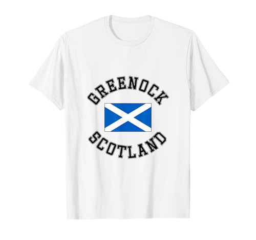 Greenock Schottland-Flagge, geeignet für Kinder, Männer, Frauen T-Shirt Greenock Schottland-Flagge, geeignet für Kinder, Männer, Frauen T-Shirt von Scottish Pride Scottish Flag Gifts