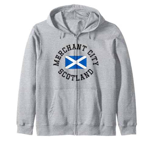 Merchant City Geeignet für Kinder Männer Frauen Kapuzenjacke Merchant City Geeignet für Kinder Männer Frauen Kapuzenjacke von Scottish Pride Scottish Flag Gifts