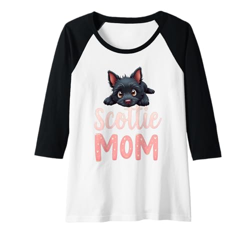 Damen Scottie Mom Dog Scottish Terrier Mama Süßer Welpe Raglan Damen Scottie Mom Dog Scottish Terrier Mama Süßer Welpe Raglan von Scottish Terrier Fun Designs