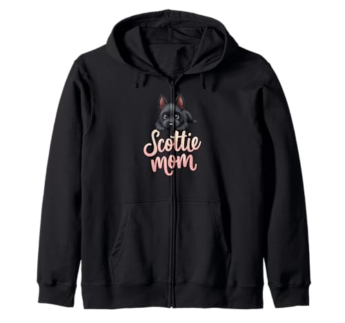 Scottie Mom Dog Scottish Terrier Mama Süßer Welpe Kapuzenjacke Scottie Mom Dog Scottish Terrier Mama Süßer Welpe Kapuzenjacke von Scottish Terrier Fun Designs
