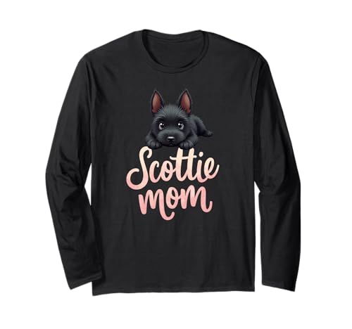 Scottie Mom Dog Scottish Terrier Mama Süßer Welpe Langarmshirt Scottie Mom Dog Scottish Terrier Mama Süßer Welpe Langarmshirt von Scottish Terrier Fun Designs