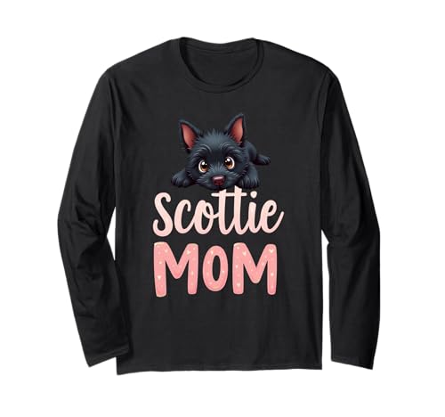 Scottie Mom Dog Scottish Terrier Mama Süßer Welpe Langarmshirt Scottie Mom Dog Scottish Terrier Mama Süßer Welpe Langarmshirt von Scottish Terrier Fun Designs