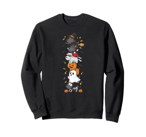 Scottish Terrier Hexe Vampir Geist Halloween Herren Damen Sweatshirt Scottish Terrier Hexe Vampir Geist Halloween Herren Damen Sweatshirt von Scottish Terrier Halloween Skeleton Mummy Outfits