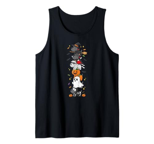 Scottish Terrier Hexe Vampir Geist Halloween Herren Damen Tank Top Scottish Terrier Hexe Vampir Geist Halloween Herren Damen Tank Top von Scottish Terrier Halloween Skeleton Mummy Outfits