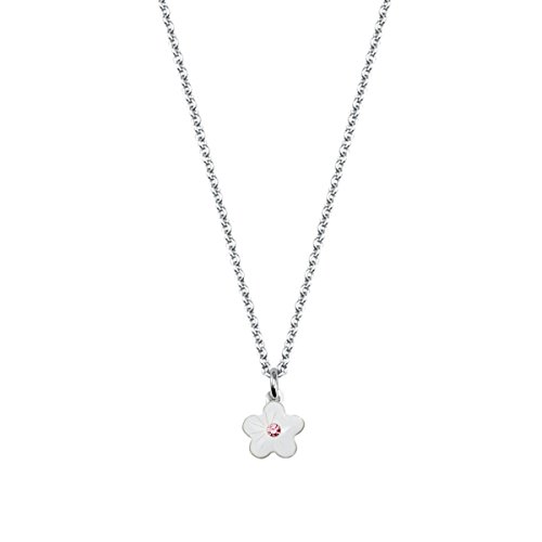 SCOUT Kinder-Kette mit Anhänger 925 Silber rhodiniert Zirkonia rosa 39 cm - 261104200 von Scout
