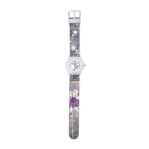 SCOUT Mädchen Analog Quarz Uhr mit Kunststoff Armband 280305047 von Scout