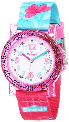 SCOUT Uhren Mädchen Analog Quarz Uhr mit Textilband Armband 1 von Scout