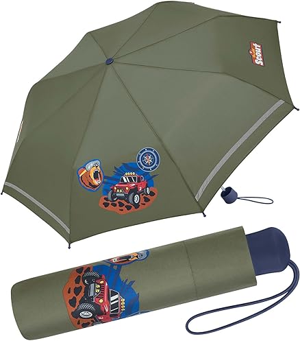 Scout Kinder-Taschenschirm mit reflektierendem Streifen Adventure von Scout