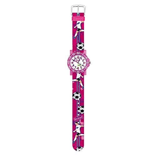 Scout Mädchen Analog Quarz Uhr mit Textil Armband 280375023 von Scout