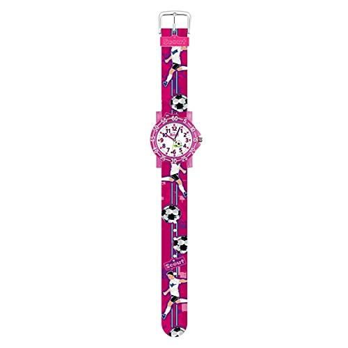 Scout Mädchen Analog Quarz Uhr mit Textil Armband 280375023 von Scout