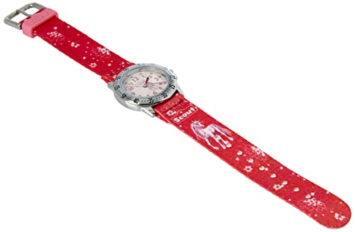 Scout Mdchen Analog Quarz Uhr mit Textil Armband 280378007 von Scout