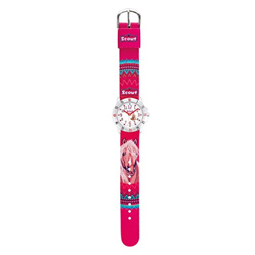 Scout Mädchen-Armbanduhr Analog Quarz Textil 280378071 von Scout