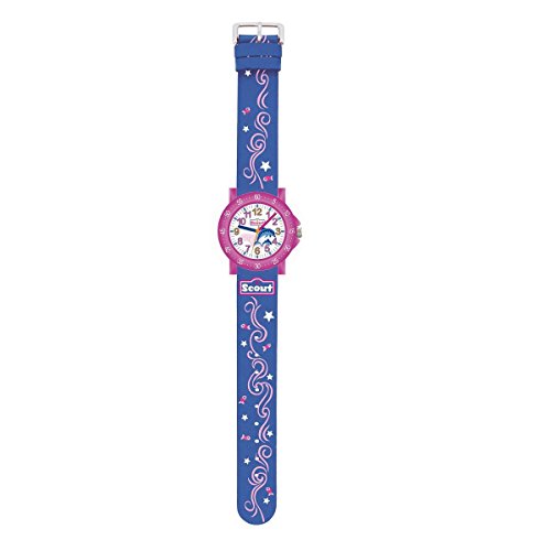 Scout Mdchen Analog Quarz Uhr mit Textil Armband 280375001 von Scout