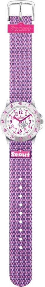 Scout Quarzuhr Achtion Girls, 280378006, Lernuhr, ideal auch als Geschenk von Scout