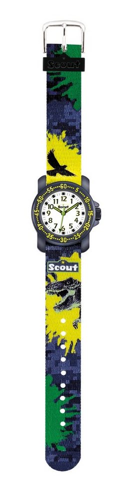 Scout Quarzuhr Action Boys Kinder Armbanduhr Dinosaurier 280376039 von Scout