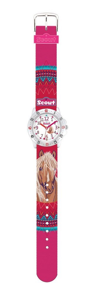 Scout Quarzuhr Action Girls Kinder Armbanduhr Pferd 280378071 von Scout