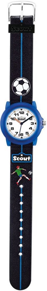 Scout Quarzuhr Fußballuhr, Crystal, 280305000, mit Fußballmotiv, ideal auch als Geschenk von Scout