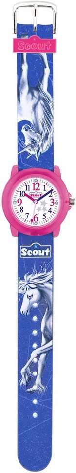 Scout Quarzuhr Crystal, 280305023, mit Einhornmotiv, ideal auch als Geschenk von Scout