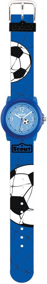 Scout Quarzuhr Crystal, 280305030, Fußballuhr, Fußballmotiv, ideal auch als Geschenk von Scout