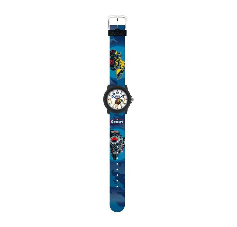 Scout Quarzuhr Jungen Armbanduhr Landmaschinen von Scout aus Kunststoff, blau von Scout