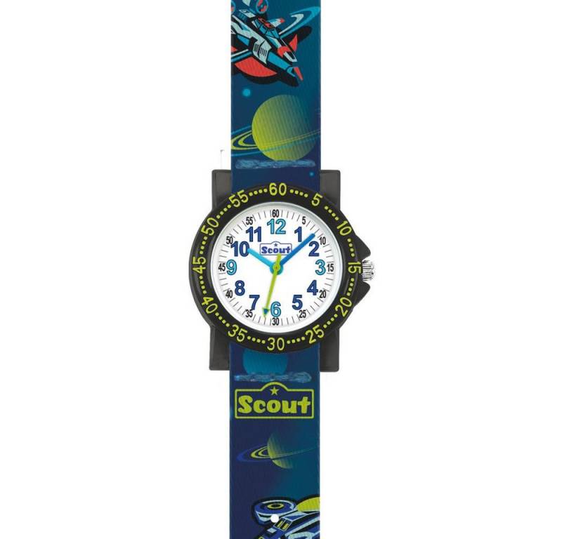 Scout Quarzuhr Jungen Armbanduhr Planets von Scout aus Kunststoff, Textil von Scout