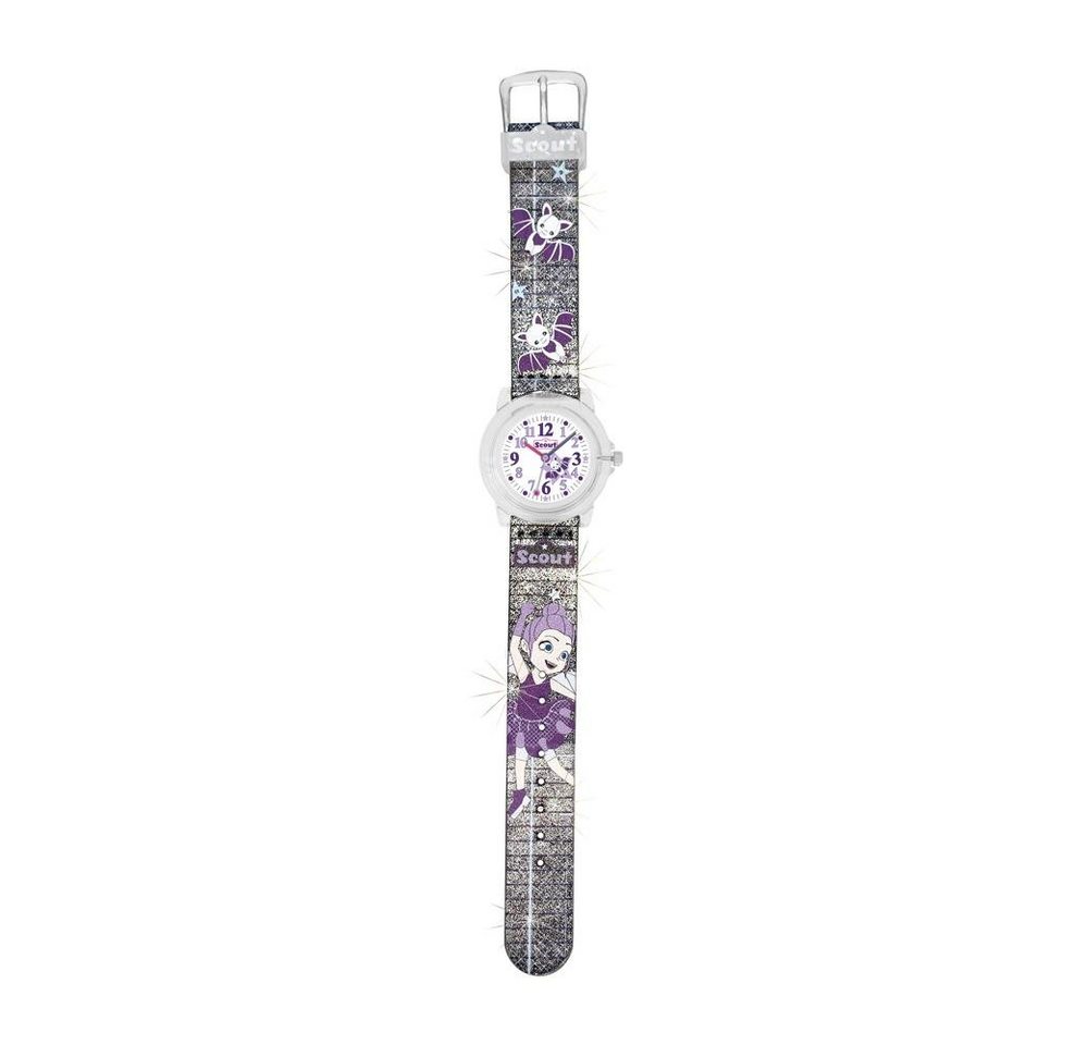 Scout Quarzuhr Scout Armbanduhr Vampirmädchen mit glitzerndem Band von Scout