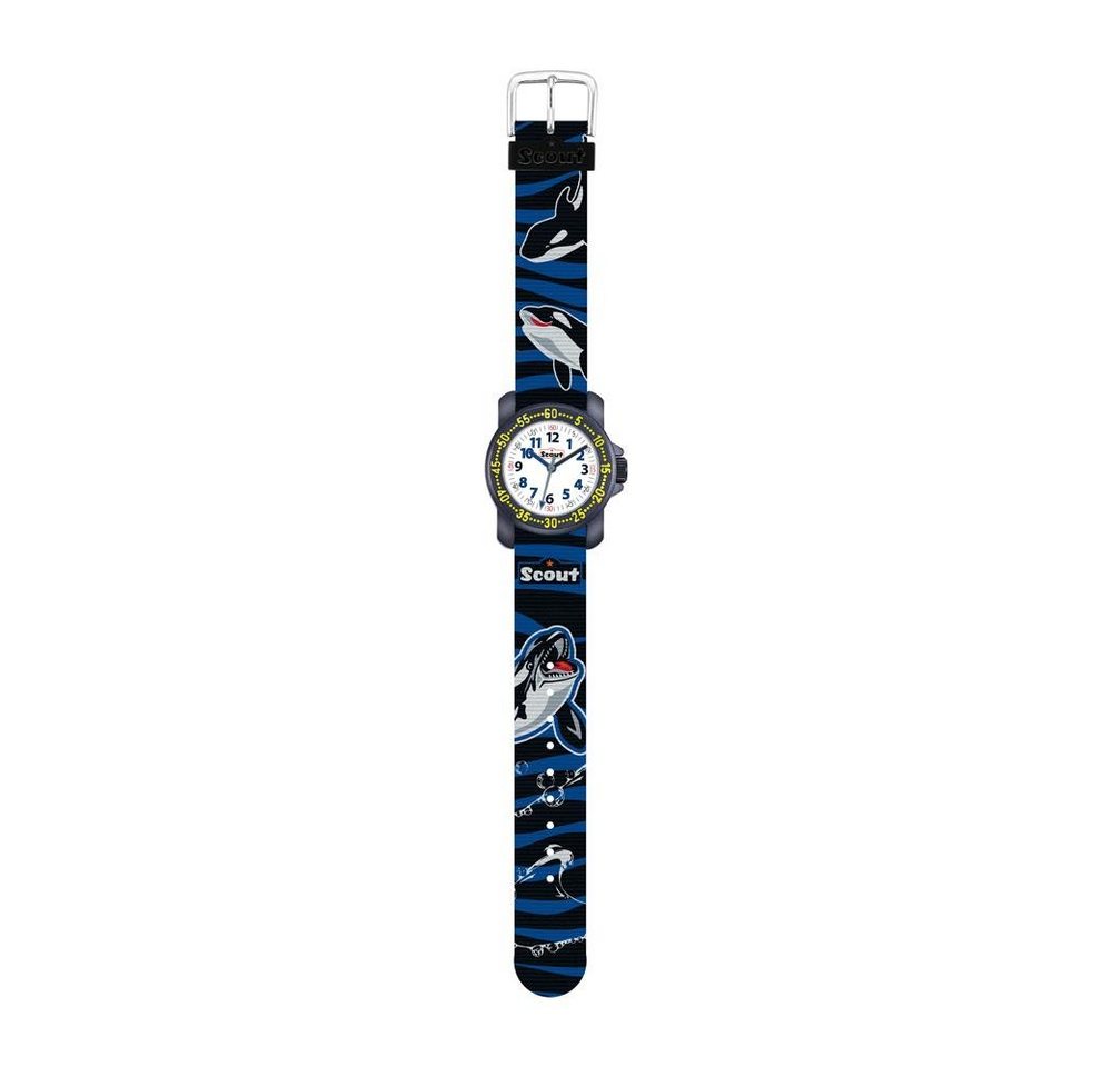 Scout Quarzuhr Scout Jungen Analog Quarz Uhr mit Textil Armband 376.009 von Scout