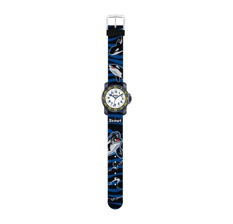 Scout Quarzuhr Scout Jungen Analog Quarz Uhr mit Textil Armband 376.009 von Scout