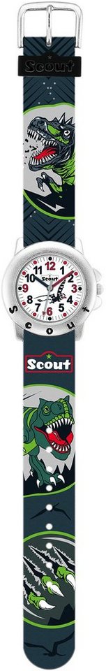 Scout Quarzuhr Star Kids, 280393010, Dinosaurieruhr, Dinosauriermotiv, ideal auch als Geschenk von Scout