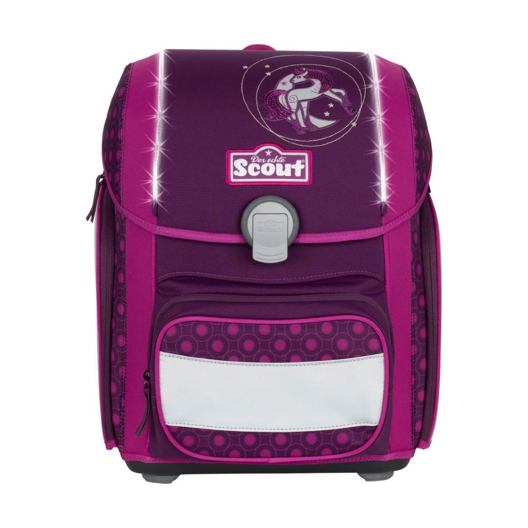 Scout - Ranzenset Genius Set 4Tlg. Safety Moonlight Pony Brombeer von Scout