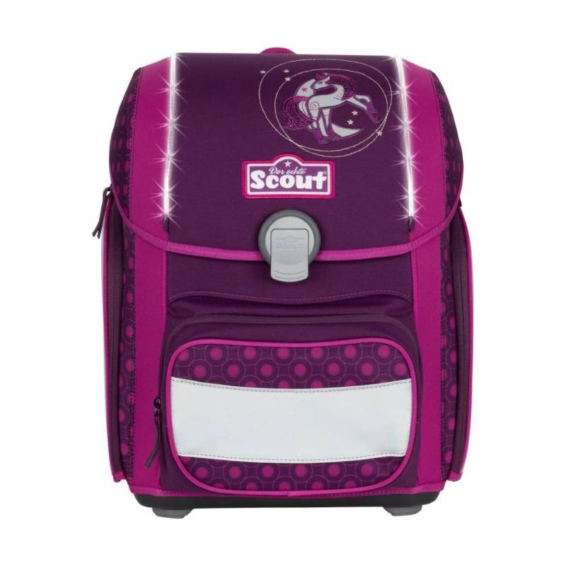 Scout - Ranzenset Genius Set 4Tlg. Safety Moonlight Pony Brombeer von Scout