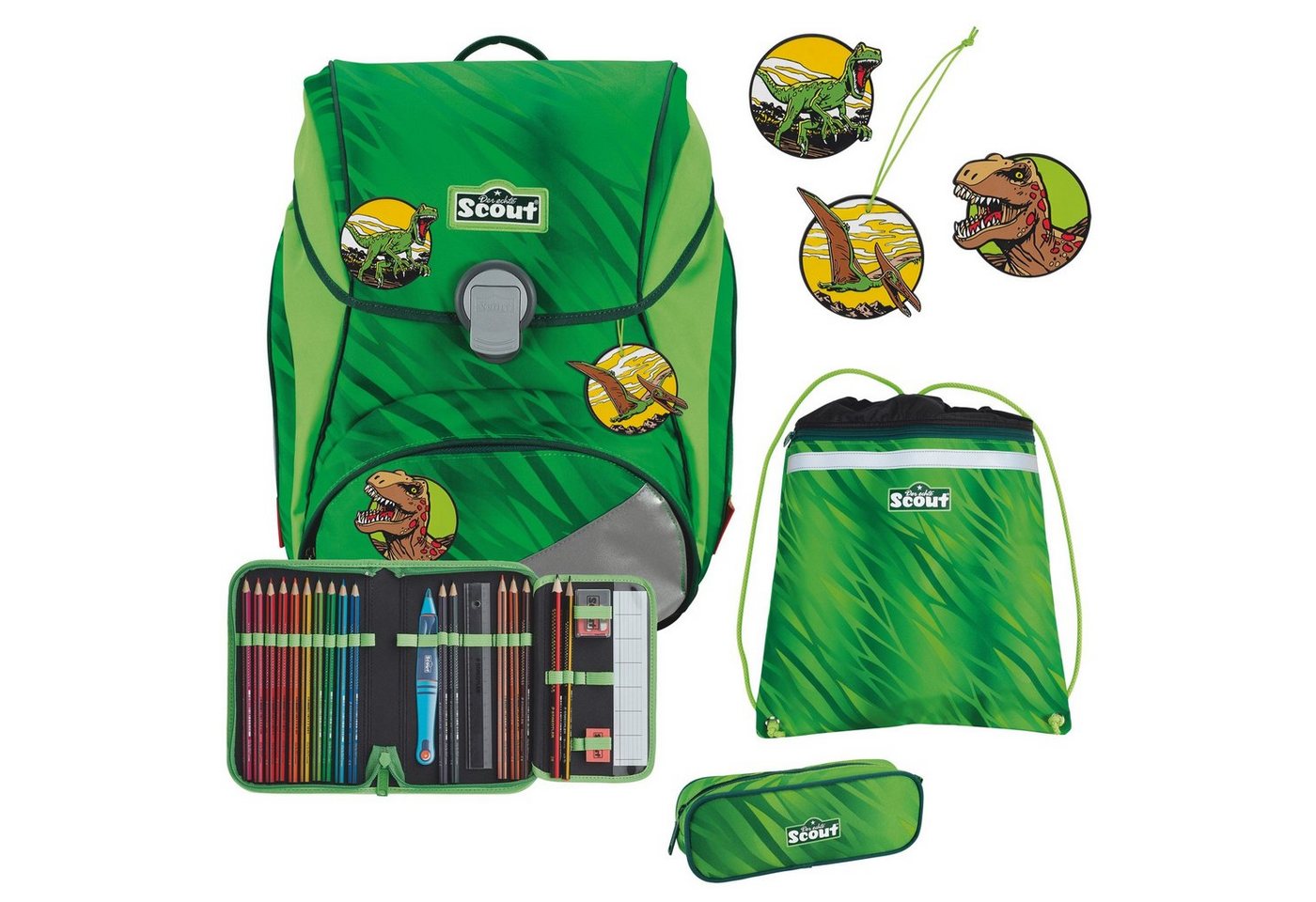 Scout Schulranzen Alpha DIN - Schulranzen Set 4 tlg. (1-tlg) von Scout