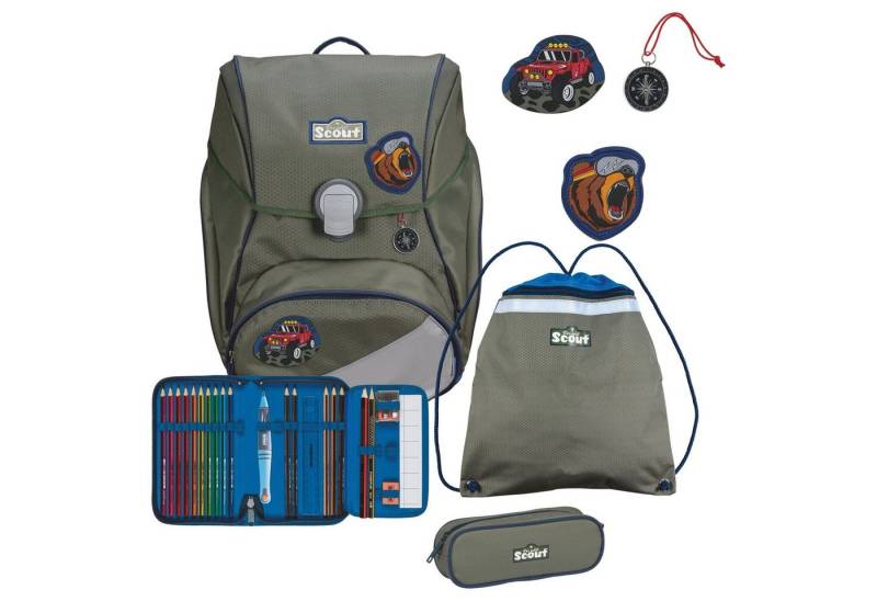 Scout Schulranzen Alpha - Schulranzen Set 4 tlg. (1-tlg) von Scout